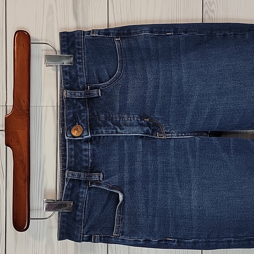 American Eagle Blue Denim Jeggings High-Rise Womens Size 6 - Picture 4 of 15